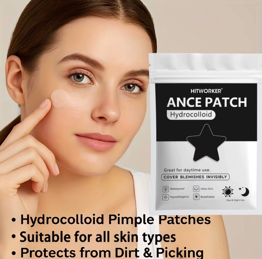 Bulk Pack Black Star Shaped Hydrocolloid Pimple Patches